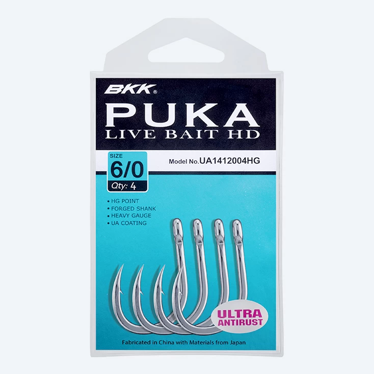 BKK PUKA Livebait HD Saltwater Hook