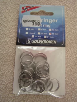 Solvkroken Uistinrenkaat,koko:16mm