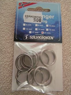 Solvkroken Uistinrenkaat,koko:21mm