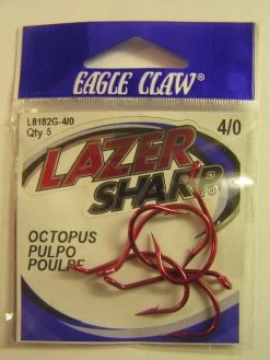 Eagle Claw Lazer Sharp Octopus-koukku, Koko:4/0