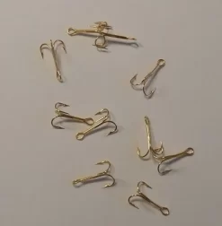 VMC 9619 O´SHAUGNESSY TREBLE 2X-LONG -3-h -kultakoukku, 10kpl