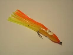 Octopus-jigi 12cm, Väri:Oranssi-Keltainen