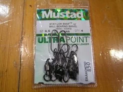 Mustad UltraPoint Stay-Lok -lukko, Kuulalaakeroidulla Leikarilla, Koko:6.6